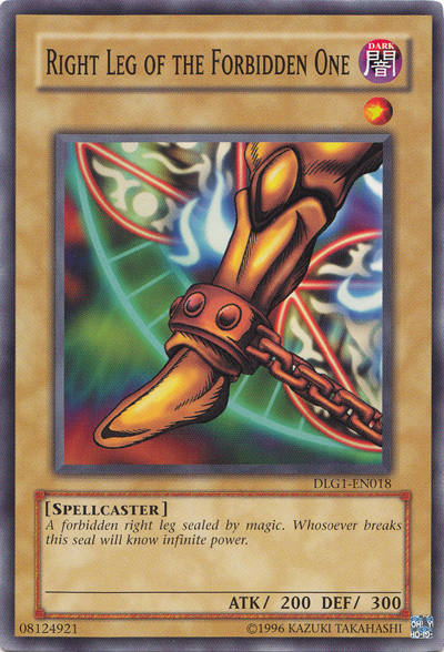 Right Leg of the Forbidden One [DLG1-EN018] Common | Jomio and Rueliete's Cards and Comics