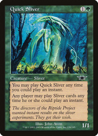Quick Sliver [Legions] | Jomio and Rueliete's Cards and Comics