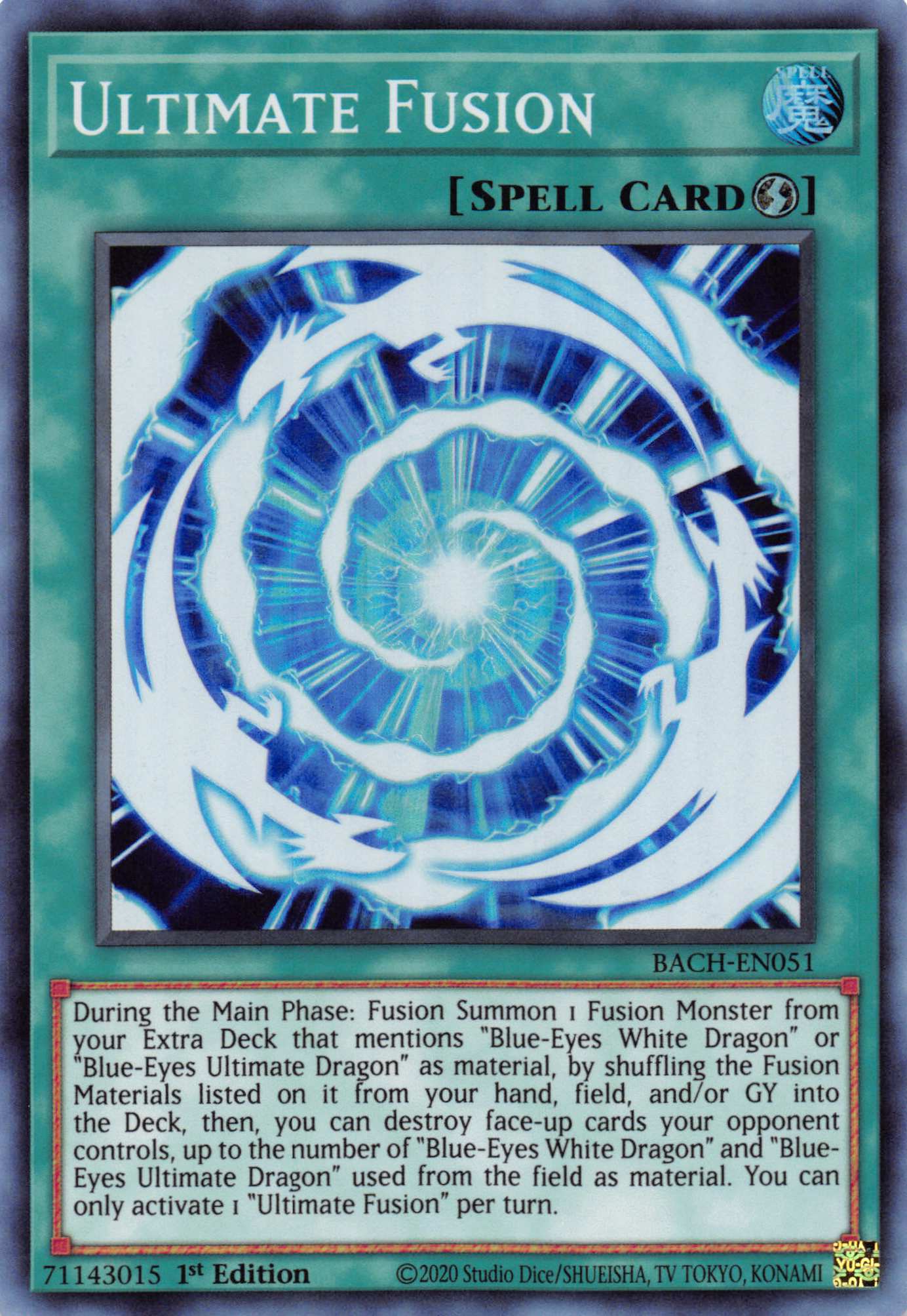 Ultimate Fusion [BACH-EN051] Super Rare | Jomio and Rueliete's Cards and Comics