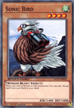 Sonic Bird [SGX1-ENE03] Common | Jomio and Rueliete's Cards and Comics