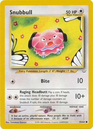 Snubbull (55/64) [Neo Revelation Unlimited] | Jomio and Rueliete's Cards and Comics