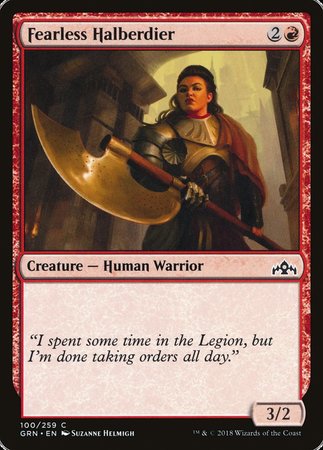 Fearless Halberdier [Guilds of Ravnica] | Jomio and Rueliete's Cards and Comics