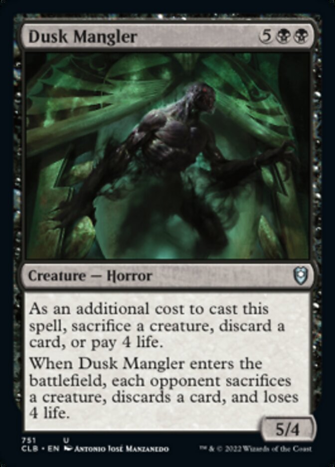 Dusk Mangler [Commander Legends: Battle for Baldur's Gate] | Jomio and Rueliete's Cards and Comics
