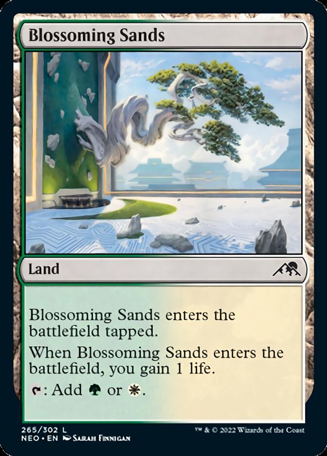 Blossoming Sands [Kamigawa: Neon Dynasty] | Jomio and Rueliete's Cards and Comics