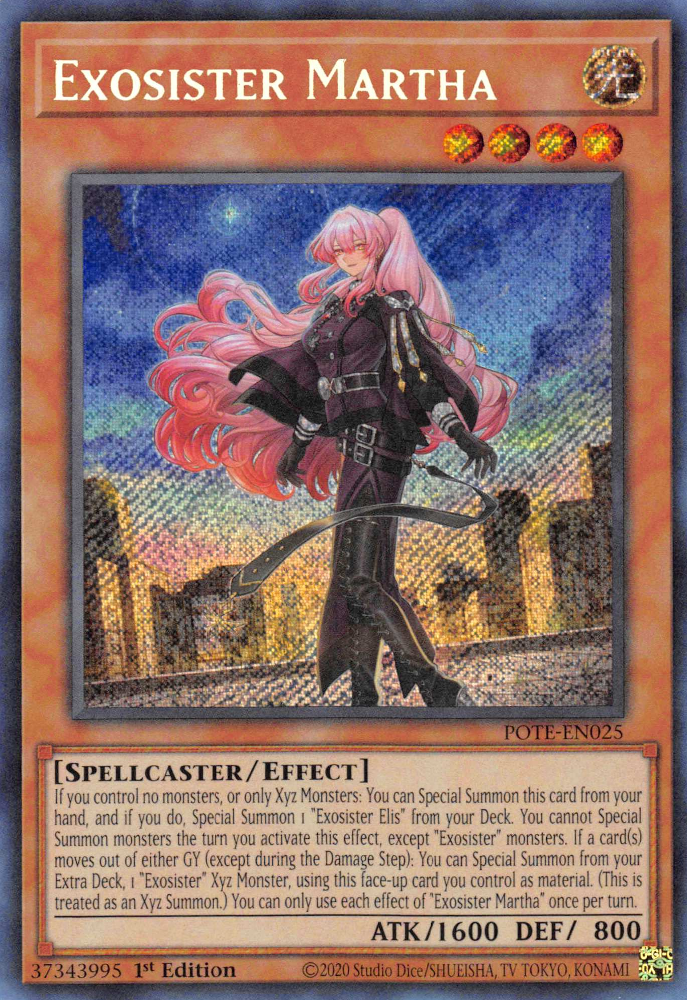 Exosister Martha [POTE-EN025] Secret Rare | Jomio and Rueliete's Cards and Comics