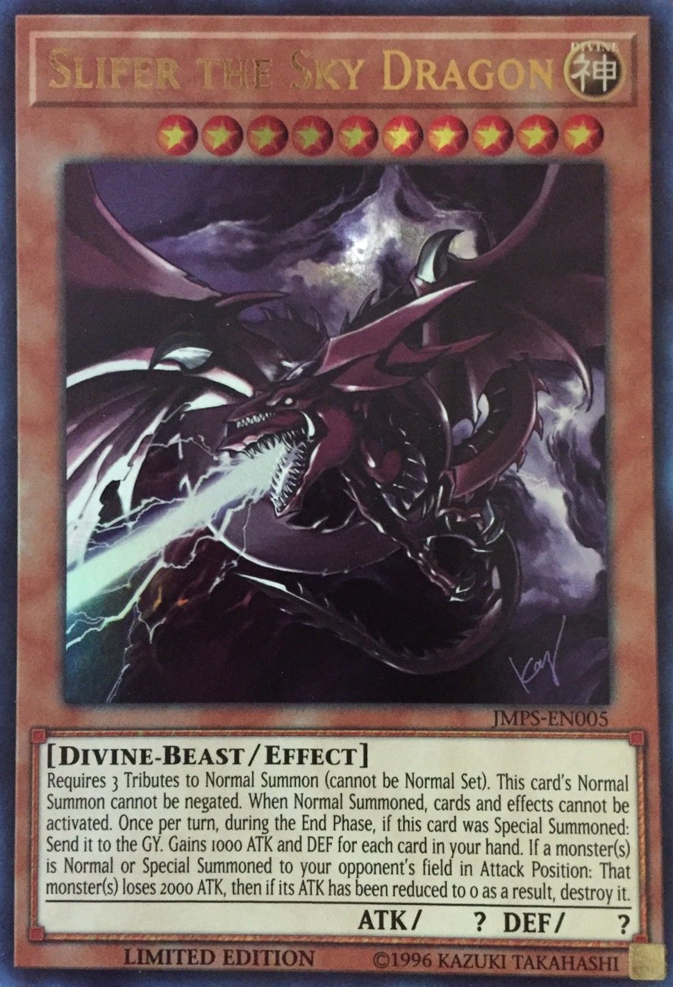 Slifer the Sky Dragon (JMPS-EN005) [JMPS-EN005] Ultra Rare | Jomio and Rueliete's Cards and Comics