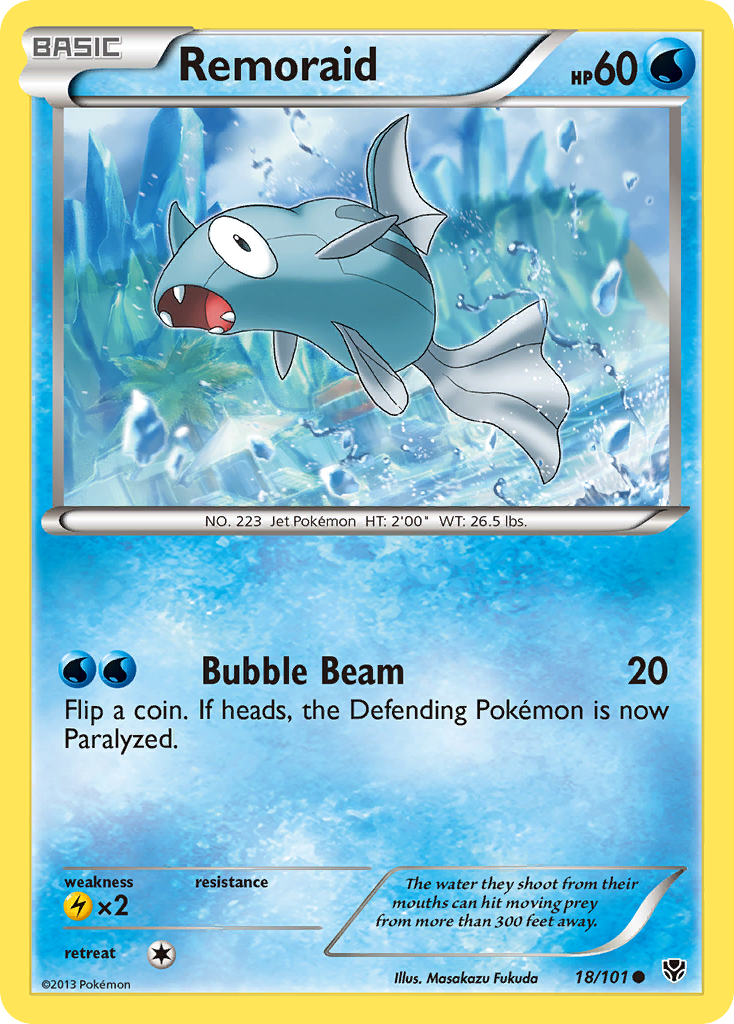 Remoraid (18/101) [Black & White: Plasma Blast] | Jomio and Rueliete's Cards and Comics