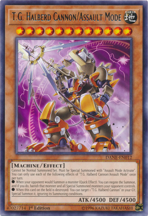 T.G. Halberd Cannon/Assault Mode [DANE-EN012] Rare | Jomio and Rueliete's Cards and Comics