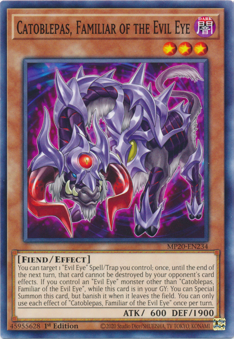 Catoblepas, Familiar of the Evil Eye [MP20-EN234] Common | Jomio and Rueliete's Cards and Comics