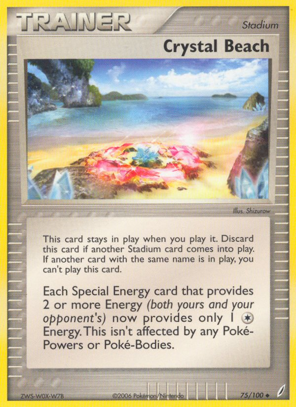 Crystal Beach (75/100) [EX: Crystal Guardians] | Jomio and Rueliete's Cards and Comics