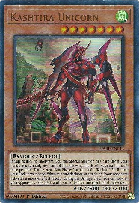 Kashtira Unicorn [DABL-EN013] Ultra Rare | Jomio and Rueliete's Cards and Comics