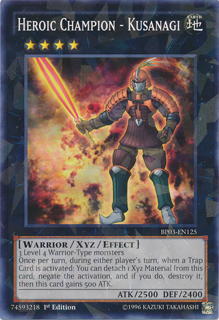 Heroic Champion - Kusanagi (Shatterfoil) [BP03-EN125] Rare | Jomio and Rueliete's Cards and Comics