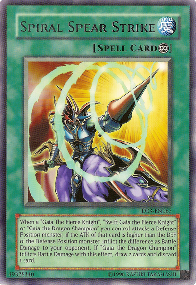 Spiral Spear Strike [DR3-EN163] Rare | Jomio and Rueliete's Cards and Comics