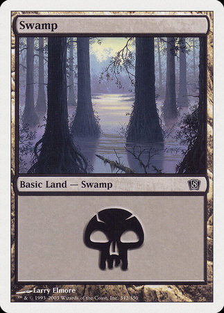Swamp (342) [Eighth Edition] | Jomio and Rueliete's Cards and Comics