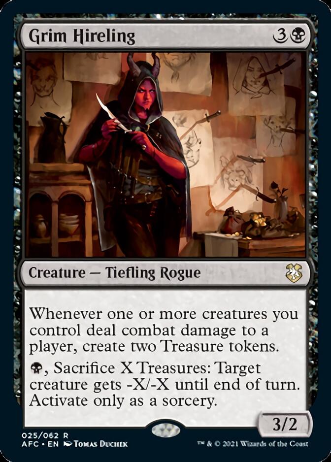 Grim Hireling [Dungeons & Dragons: Adventures in the Forgotten Realms Commander] | Jomio and Rueliete's Cards and Comics