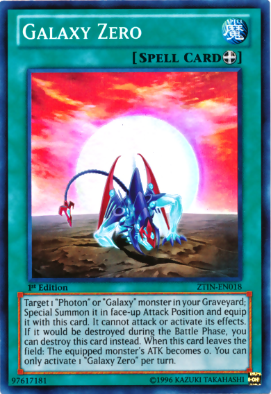 Galaxy Zero [ZTIN-EN018] Super Rare | Jomio and Rueliete's Cards and Comics