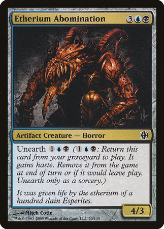 Etherium Abomination [Alara Reborn] | Jomio and Rueliete's Cards and Comics