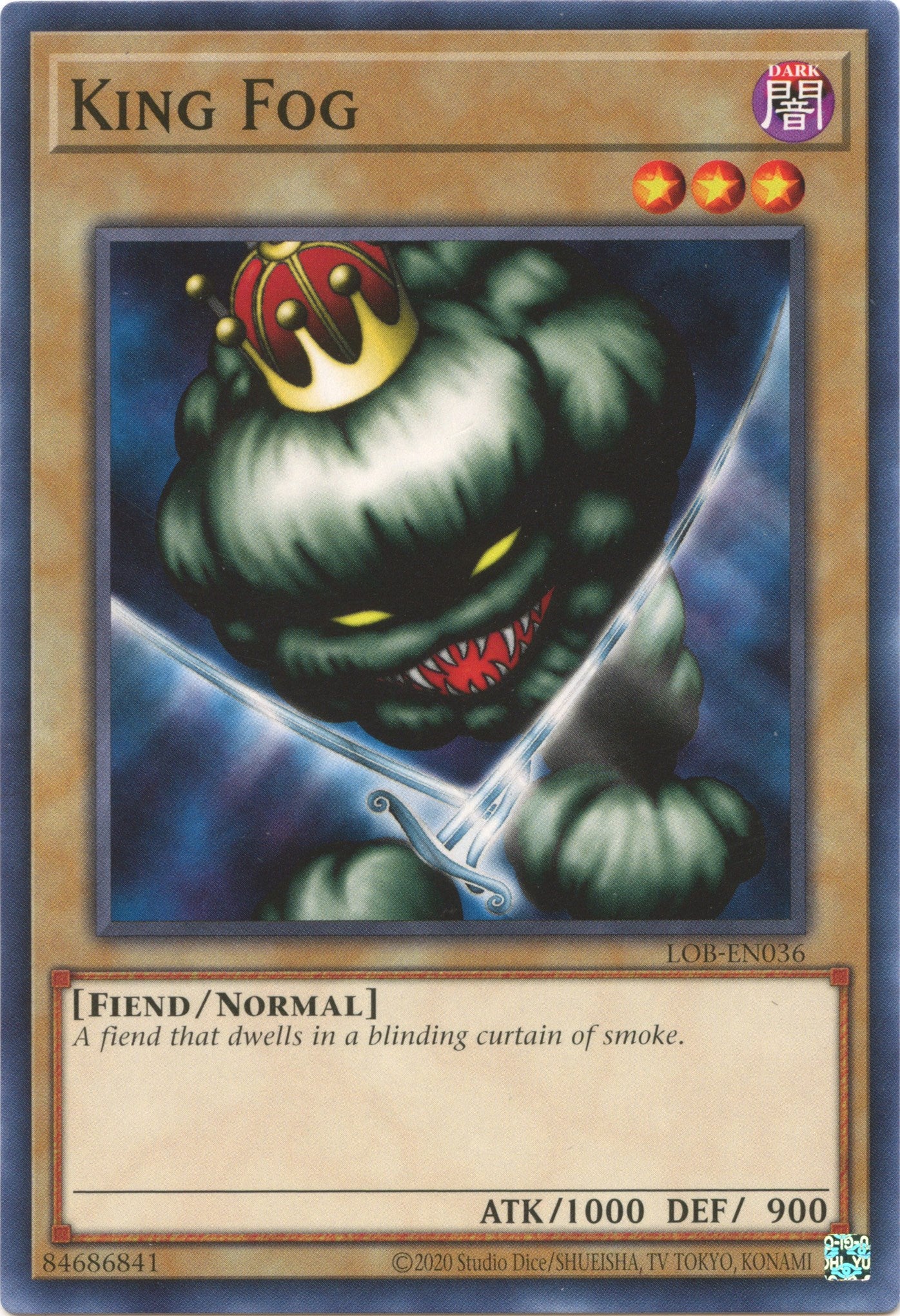 King Fog (25th Anniversary) [LOB-EN036] Common | Jomio and Rueliete's Cards and Comics