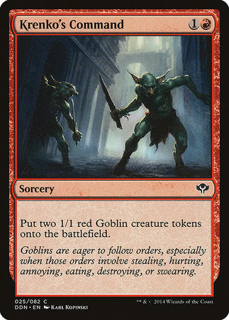 Krenko's Command [Duel Decks: Speed vs. Cunning] | Jomio and Rueliete's Cards and Comics