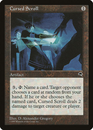 Cursed Scroll [Tempest] | Jomio and Rueliete's Cards and Comics
