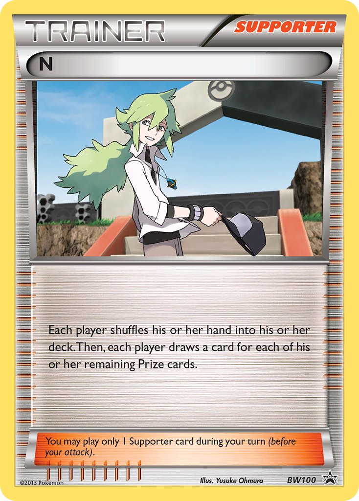N (BW100) (Battle Arena Deck Exclusive) [Black & White: Black Star Promos] | Jomio and Rueliete's Cards and Comics