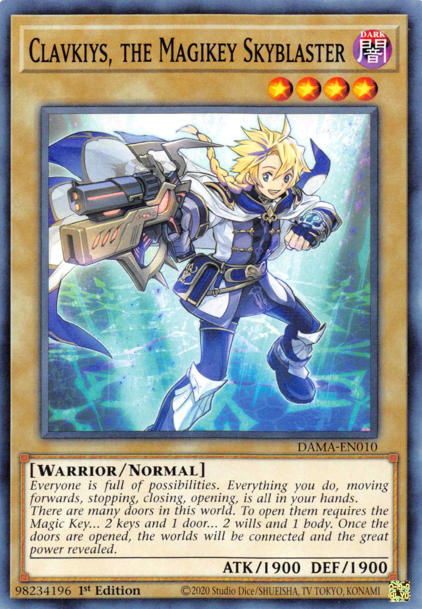 Clavkiys, the Magikey Skyblaster [DAMA-EN010] Common | Jomio and Rueliete's Cards and Comics