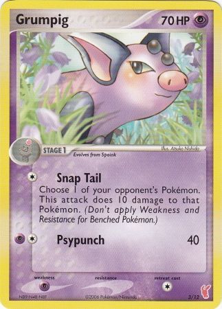Grumpig (3/12) [EX: Trainer Kit 2 - Plusle] | Jomio and Rueliete's Cards and Comics