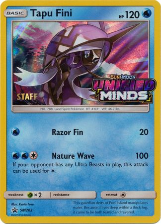 Tapu Fini (SM203) (Staff Prerelease Promo) [Sun & Moon: Black Star Promos] | Jomio and Rueliete's Cards and Comics