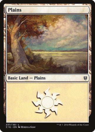 Plains (337) [Commander 2016] | Jomio and Rueliete's Cards and Comics