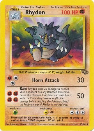 Rhydon (45/64) [Jungle Unlimited] | Jomio and Rueliete's Cards and Comics
