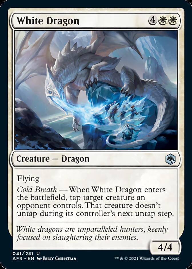 White Dragon [Dungeons & Dragons: Adventures in the Forgotten Realms] | Jomio and Rueliete's Cards and Comics