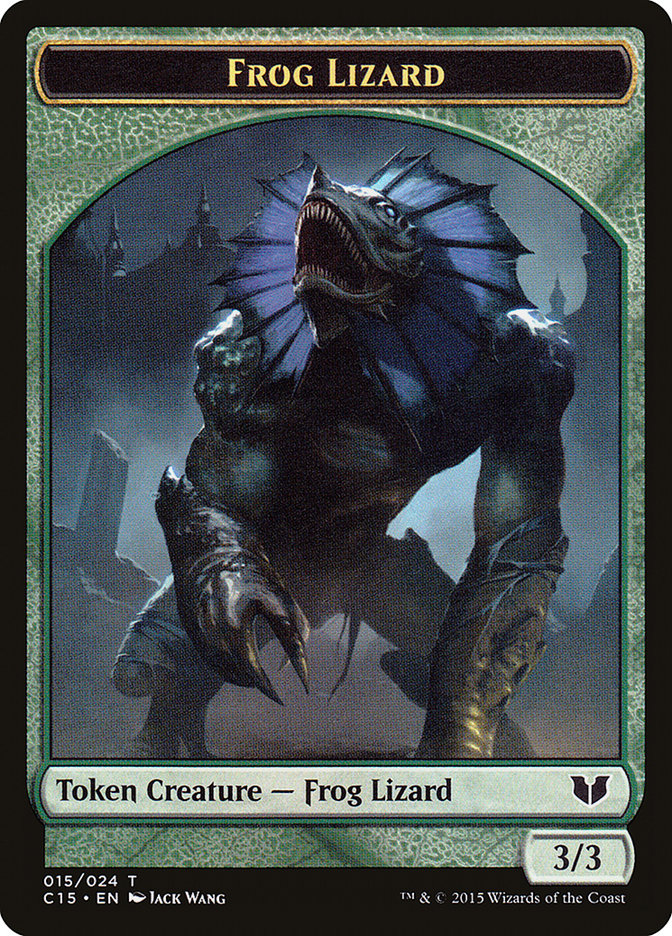 Frog Lizard // Germ Double-Sided Token [Commander 2015 Tokens] | Jomio and Rueliete's Cards and Comics