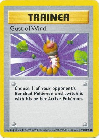 Gust of Wind (93/102) [Base Set Shadowless Unlimited] | Jomio and Rueliete's Cards and Comics
