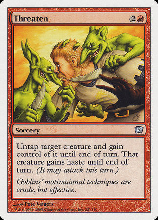 Threaten [Ninth Edition] | Jomio and Rueliete's Cards and Comics