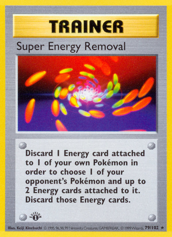 Super Energy Removal (79/102) (Shadowless) [Base Set 1st Edition] | Jomio and Rueliete's Cards and Comics