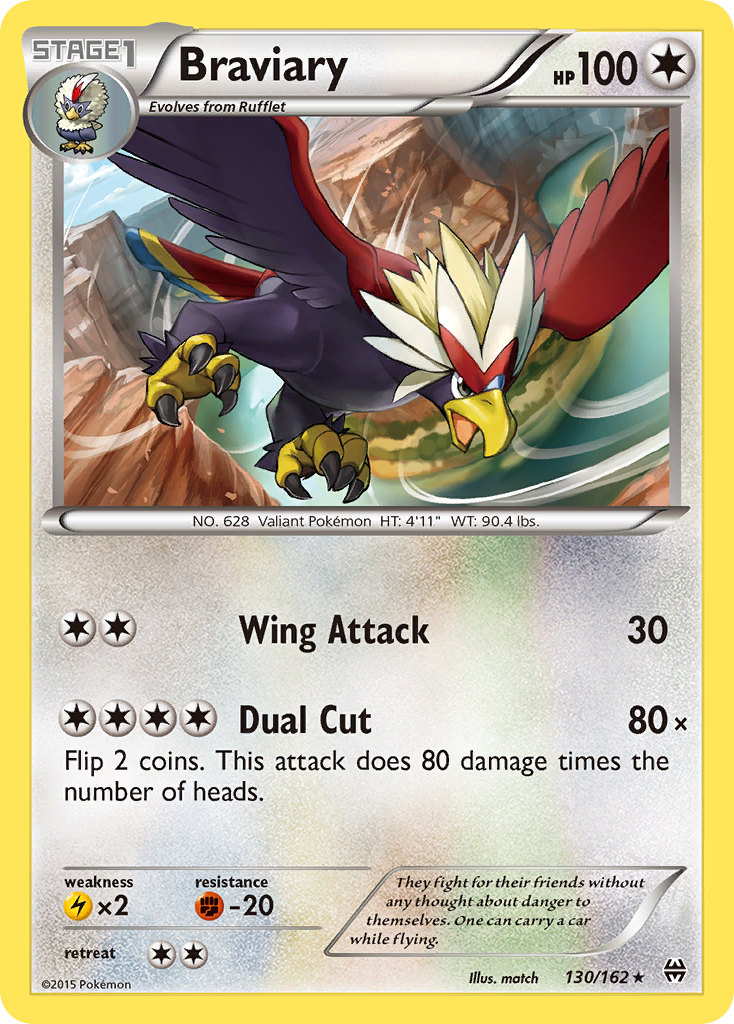 Braviary (130/162) [XY: BREAKthrough] | Jomio and Rueliete's Cards and Comics