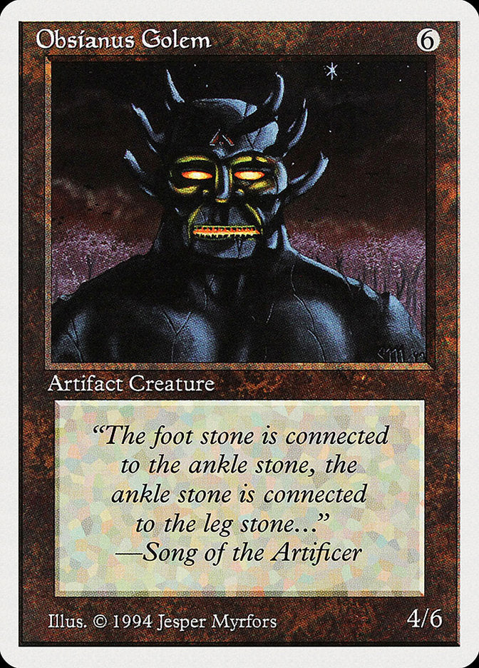 Obsianus Golem [Summer Magic / Edgar] | Jomio and Rueliete's Cards and Comics