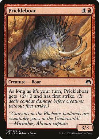 Prickleboar [Magic Origins] | Jomio and Rueliete's Cards and Comics