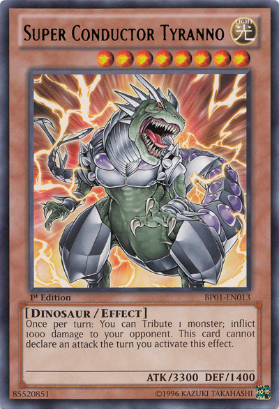 Super Conductor Tyranno [BP01-EN013] Rare | Jomio and Rueliete's Cards and Comics