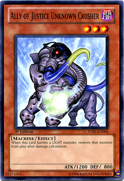 Ally of Justice Unknown Crusher [STBL-EN094] Common | Jomio and Rueliete's Cards and Comics