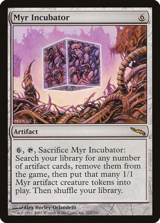 Myr Incubator [Mirrodin] | Jomio and Rueliete's Cards and Comics
