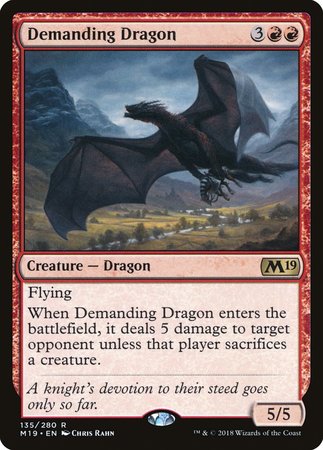 Demanding Dragon [Core Set 2019] | Jomio and Rueliete's Cards and Comics