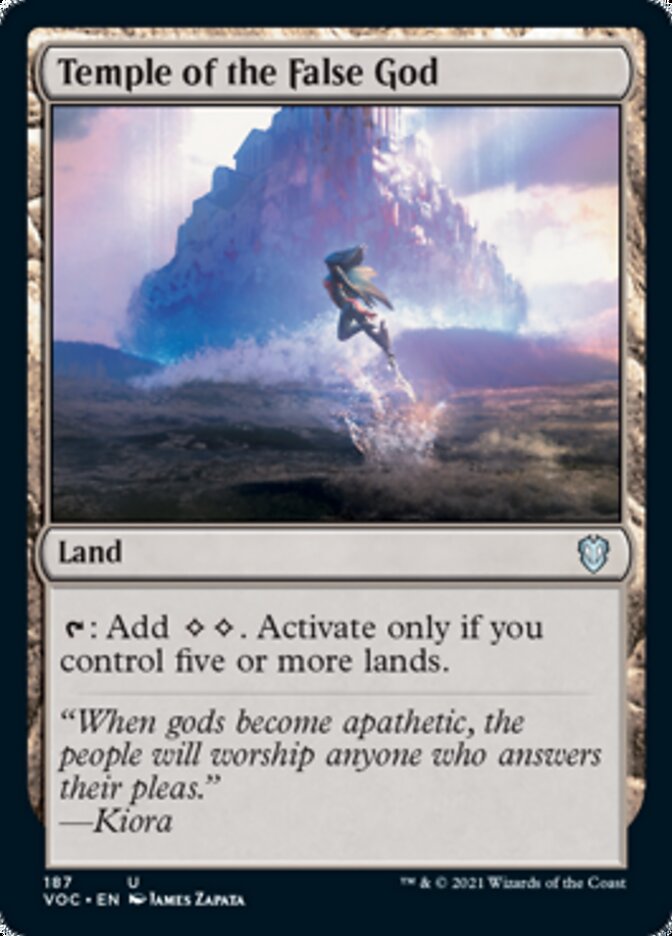 Temple of the False God [Innistrad: Crimson Vow Commander] | Jomio and Rueliete's Cards and Comics