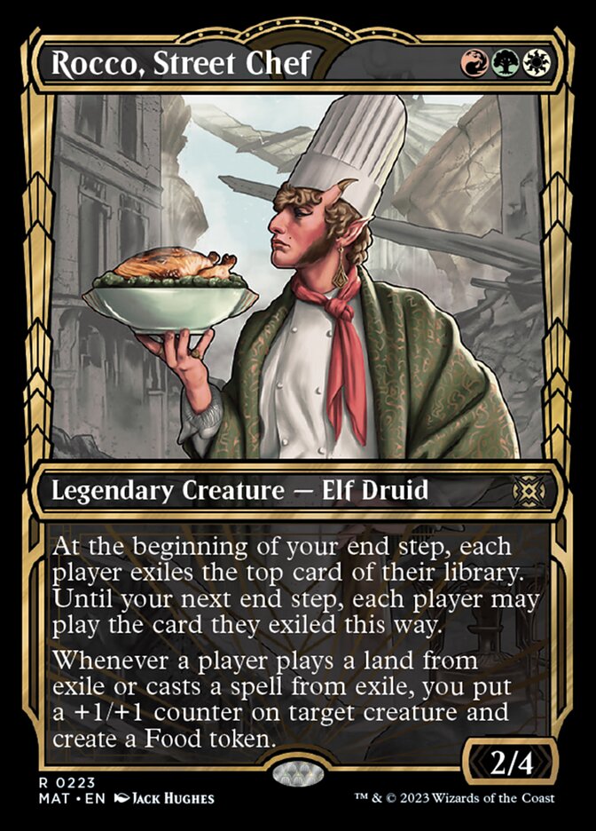 Rocco, Street Chef (Showcase Halo Foil) [March of the Machine: The Aftermath] | Jomio and Rueliete's Cards and Comics