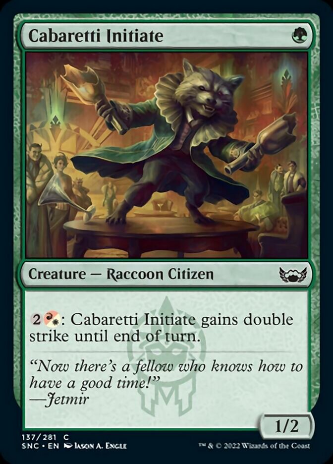 Cabaretti Initiate [Streets of New Capenna] | Jomio and Rueliete's Cards and Comics