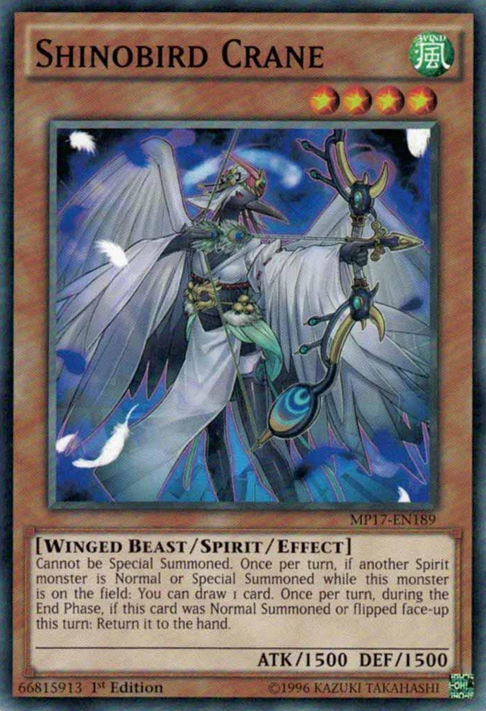 Shinobird Crane [MP17-EN189] Common | Jomio and Rueliete's Cards and Comics