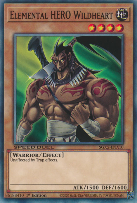 Elemental HERO Wildheart [SGX2-ENA10] Common | Jomio and Rueliete's Cards and Comics