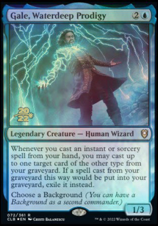 Gale, Waterdeep Prodigy [Commander Legends: Battle for Baldur's Gate Prerelease Promos] | Jomio and Rueliete's Cards and Comics