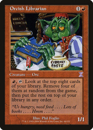 Orcish Librarian [Time Spiral Timeshifted] | Jomio and Rueliete's Cards and Comics