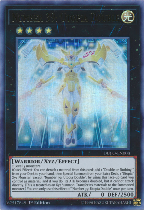 Number 39: Utopia Double [DUPO-EN008] Ultra Rare | Jomio and Rueliete's Cards and Comics